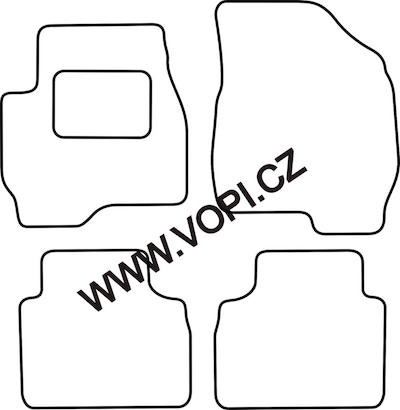 Textil-Autoteppiche Mazda Tribute 2001 - 2004 Carfit (2828)